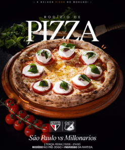 SÃO PAULO X  MILLONARIOS - Ingresso + Rodizio de Pizza 1º lote