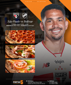SÃO PAULO X  BOLÍVAR - Ingresso + Rodizio de Pizza 1º lote